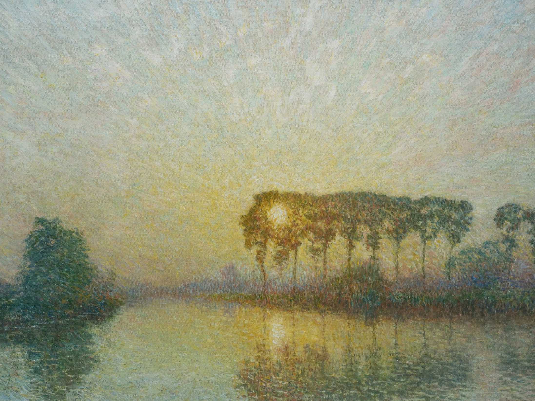 エミール・クラウス《リス川の夕陽》